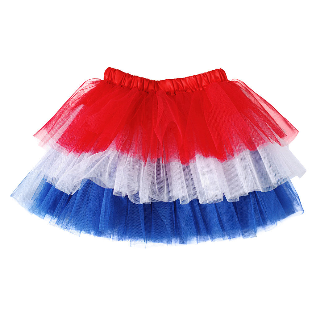 red white and blue skirt