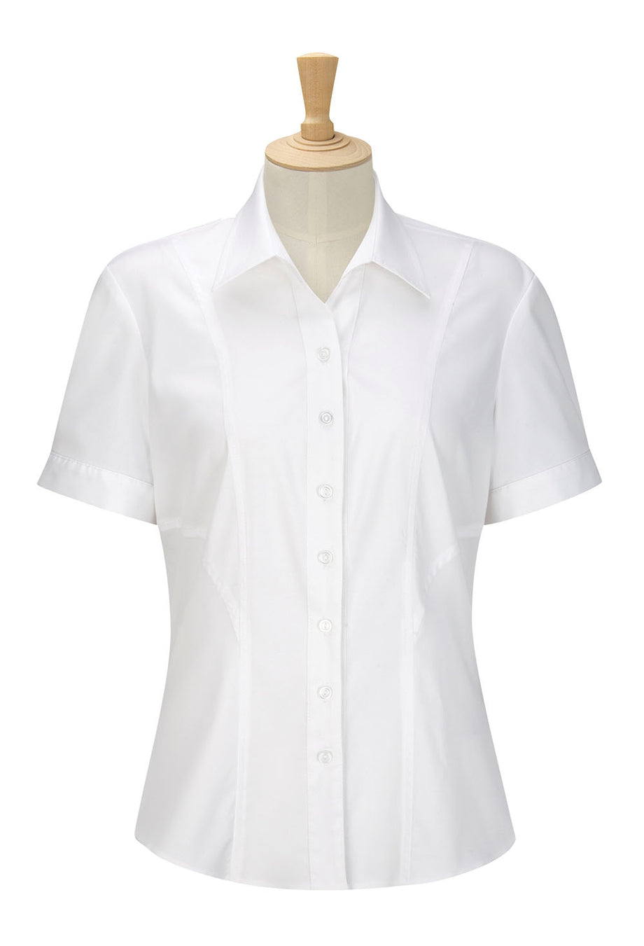 Pleat Neck Short Sleeve Blouse – First Corporate Clothing