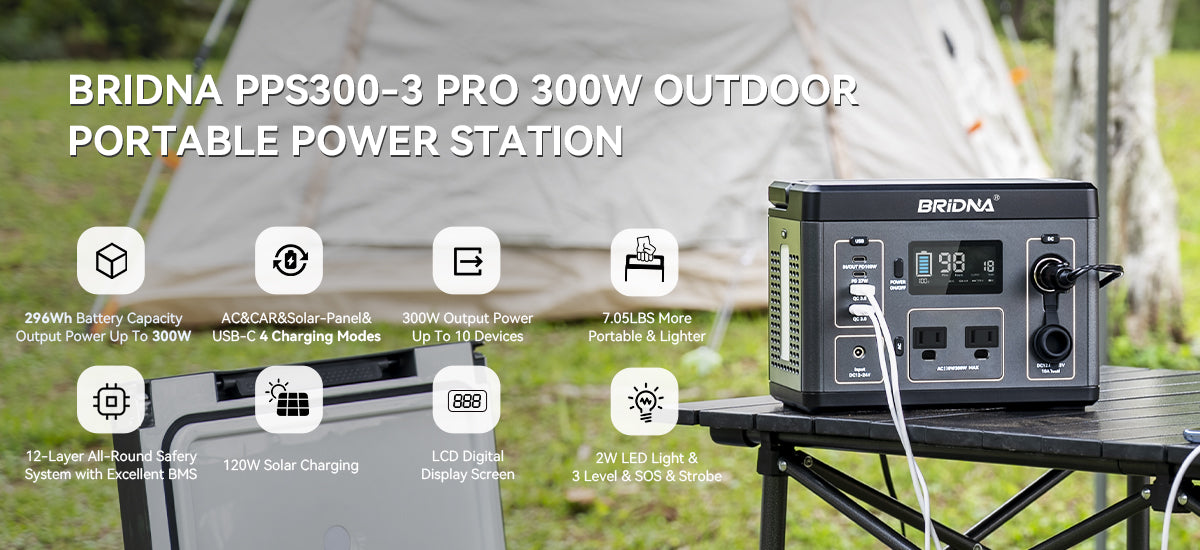 BRIDNA PPS300-3 Pro Portable Power Station