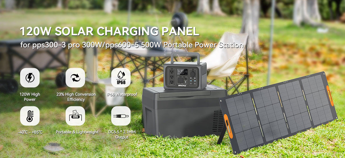 BRIDNA SP120 120W Solar Charging Panel Banner