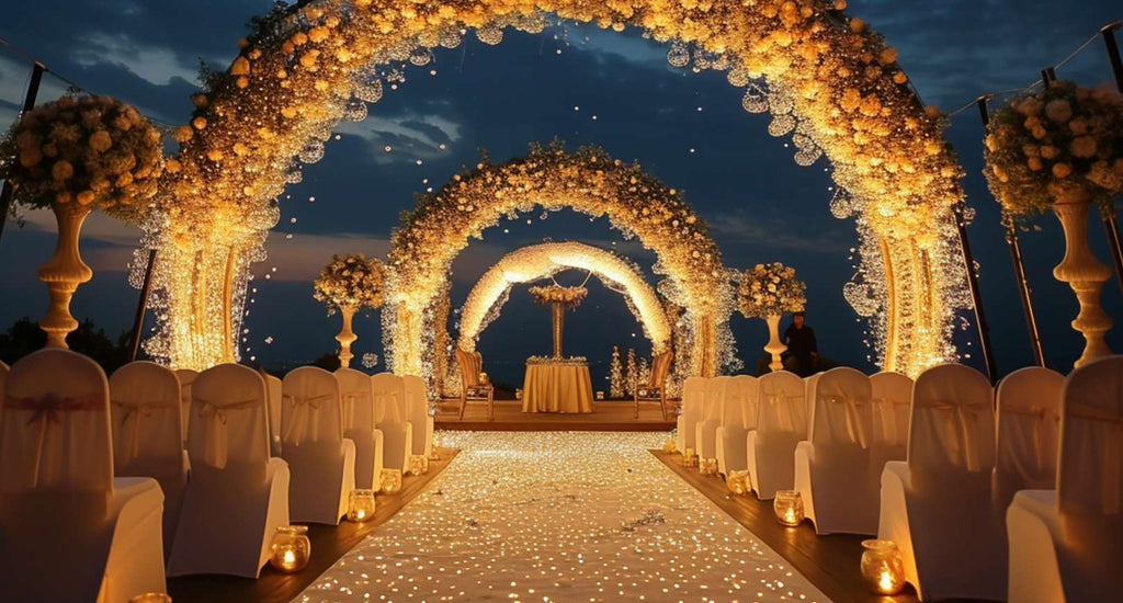 Wedding Arch Ideas: Abstract art arch