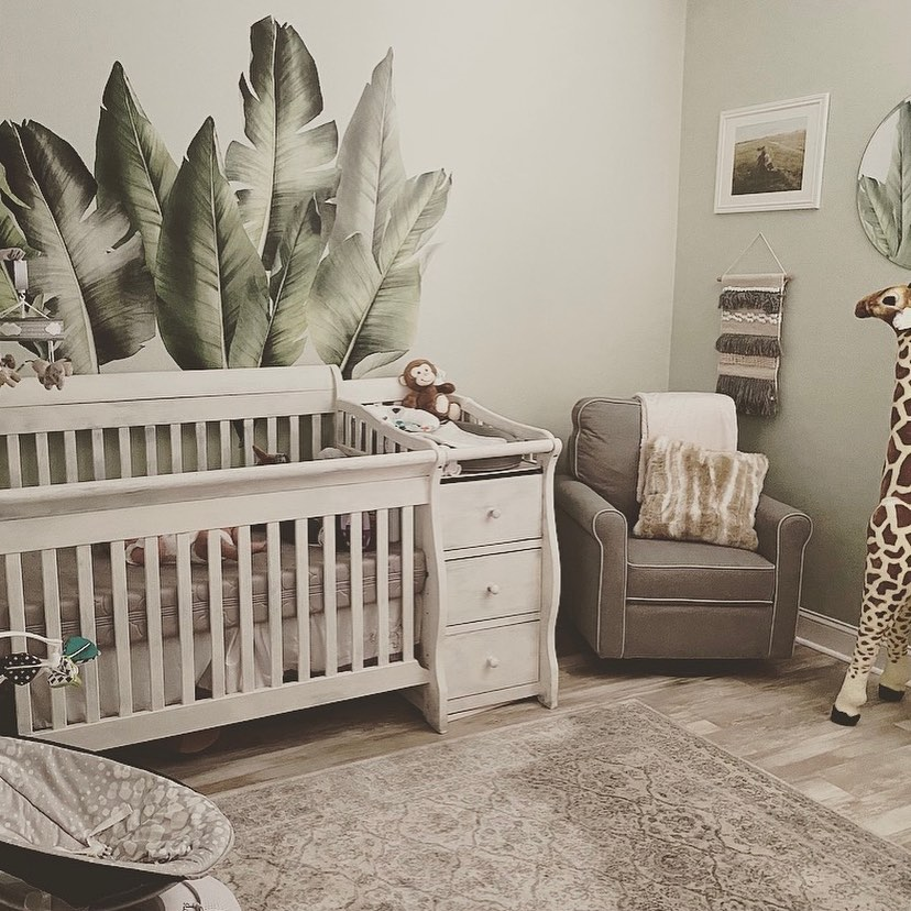 Crib and changing sales table bundle