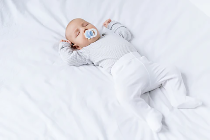 Newborn Sleeping Baby Boy Sticker