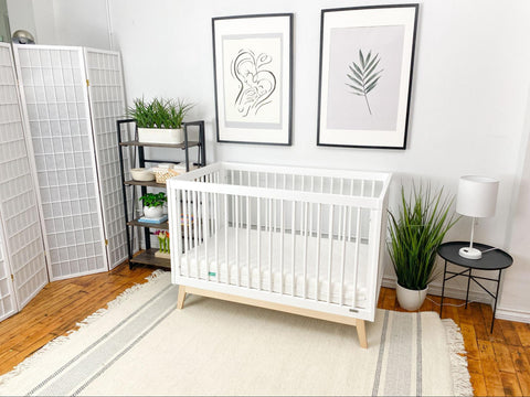 The basic baby furniture in a nursery