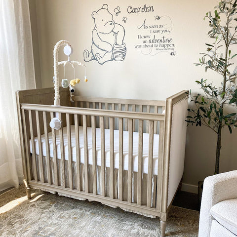 baby furniture in a nursery