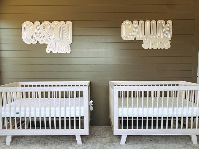 mini cribs for twins