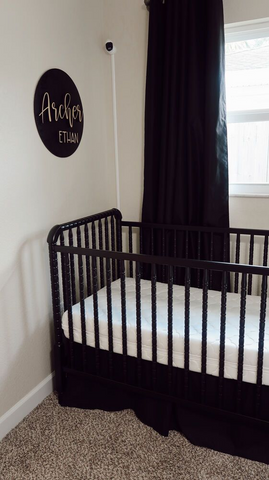 Black themed modern nursery ideas