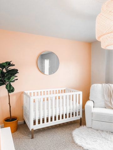 light pink nursery paint idea