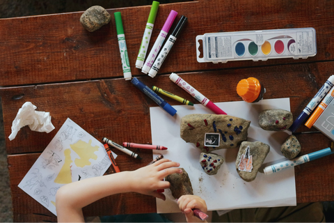 Craft table for a playroom