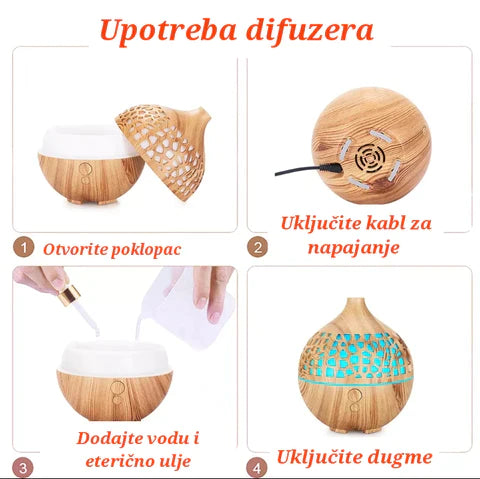 4 a65df69c 0c45 4df2 86b2 - Aroma difuzer, difuzor za eterična ulja, je višenamenski difuzer koji se može koristiti sa esencijalnim ( eteričnim ) uljima kao difuzer za aromaterapiju i kao ovlaživač vazduha.