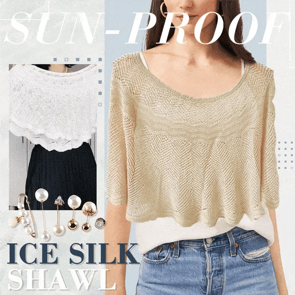 yayaq™-Knitted Sun-proof Ice Silk Shawl