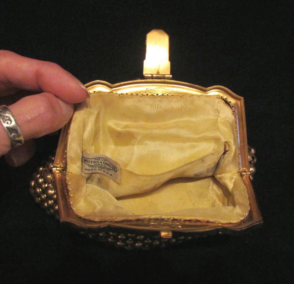 Rare 1930s Whiting & Davis Gold Mesh Clutch Purse – Power Of One Designs