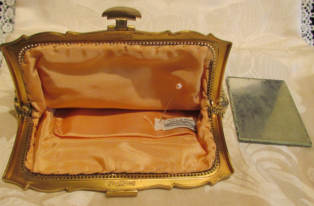 Whiting Davis Gold Mesh Clutch Purse 1930s Mint Unused – Power Of One ...