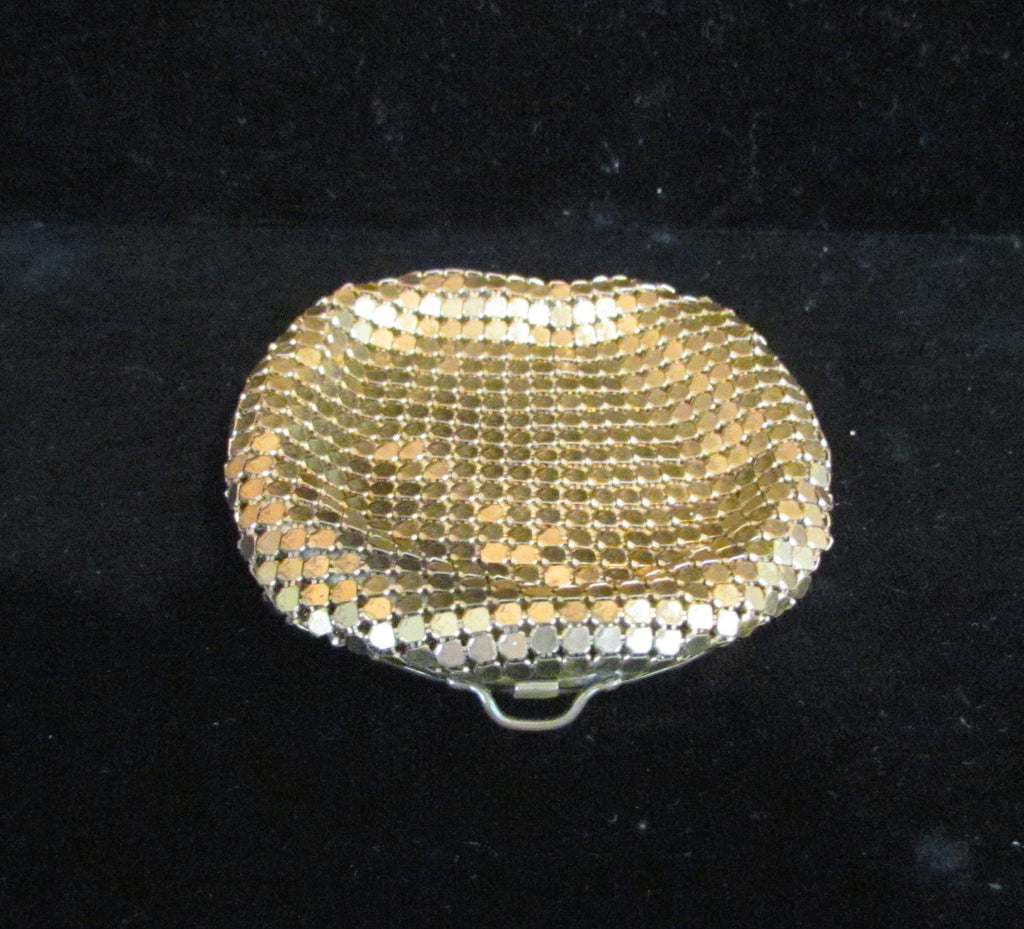 1930's Art Deco Gold Mesh Powder Compact Rose Design – Power Of One Designs