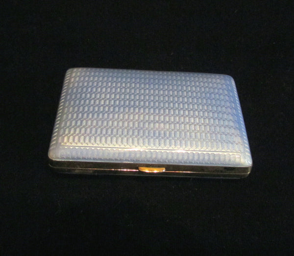1930s Guilloche Cigarette Case Gold Plated LaMode Floral ...