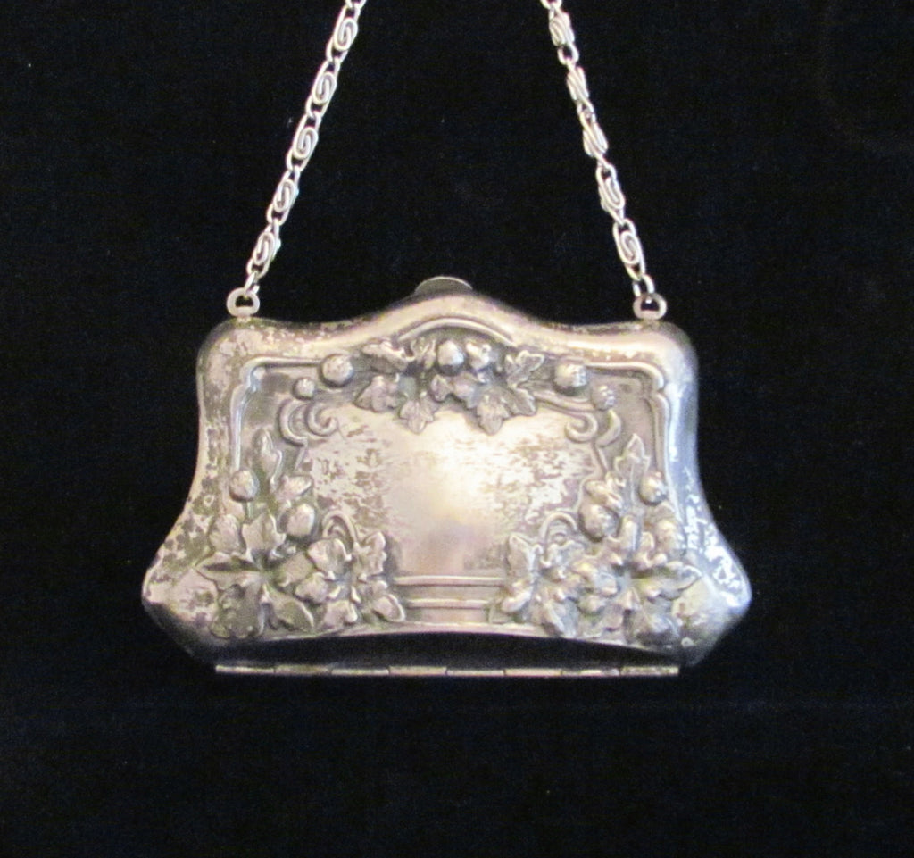 Silver Victorian Compact Purse 1900s Coin Purse Antique Change Wristle – Power Of One Designs