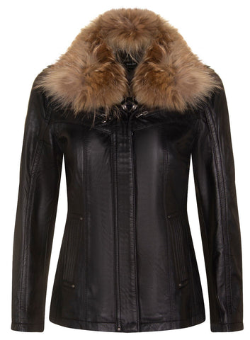 Leather Parker Jacket for Women UK