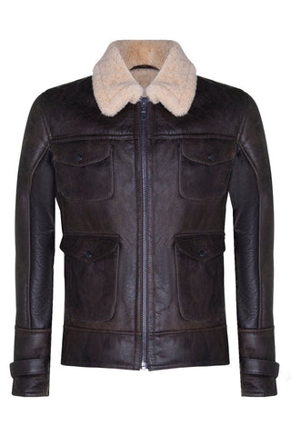 Men Safari Leather Jacket UK