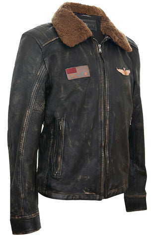 Men Leather Biker Jacket