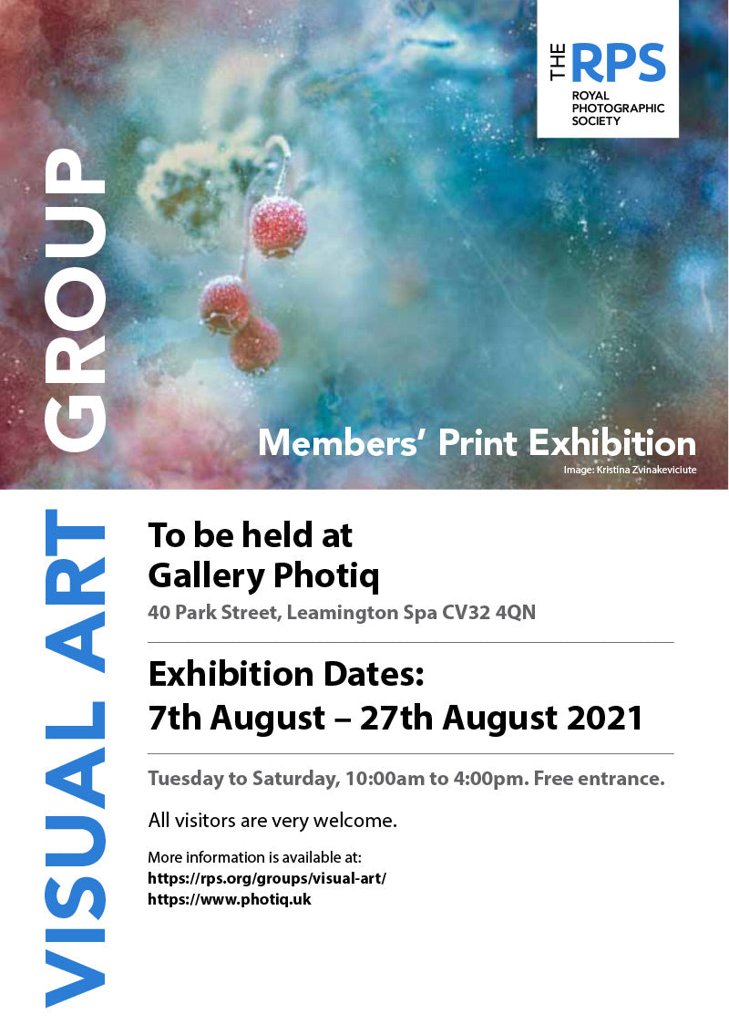 RPS Visual Art Group Members Exhibition 2021 Flyer