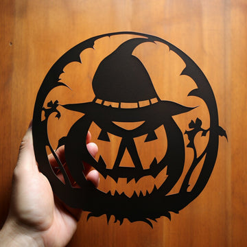 jacko lantern metal cut design