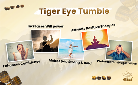 tiger eye tumble, natural tiger eye