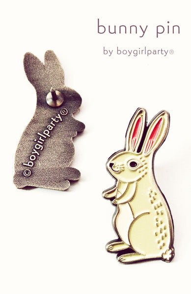 Bunny Pin - Rabbit Pin - Bunny Enamel Pin by boygirlparty – the ...