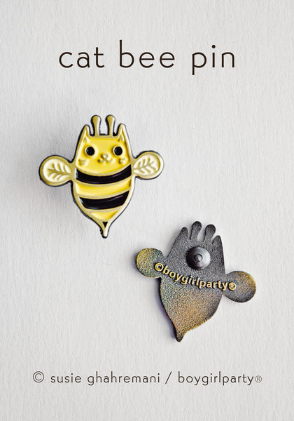 Cat Bee Enamel Pin Bee Cat Pin Kawaii Cute Enamel Pin By Boygirlpa