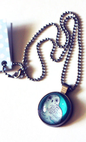 Glass Snowy Owl Necklace by Susie Ghahremani / boygirlparty.com – the ...