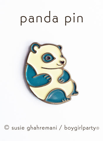 Panda enamel pin - panda bear pin - panda pin - lapel pin by boygirlpa ...