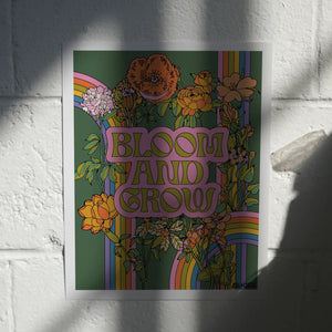 Bloom and Grow 11 x 14 Art Print - Golden Hour Gift Co