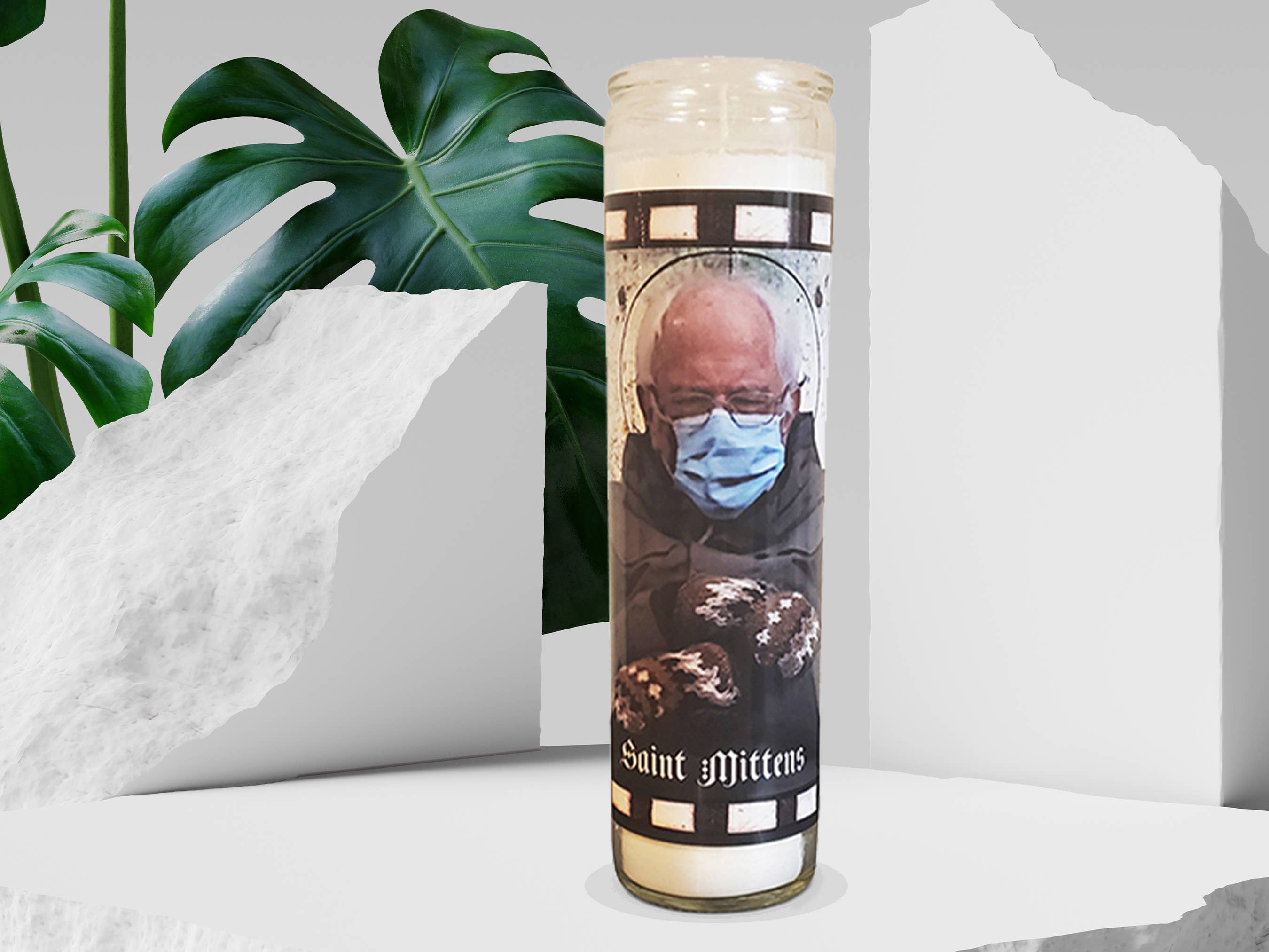 Saint Mittens Bernie Sanders Prayer Candle