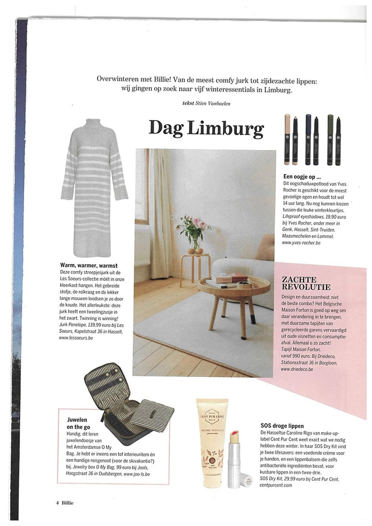 Les essentiels de l'hiver dans le Limbourg, Billie Magazine, Maison Forton