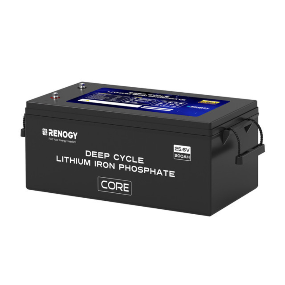 Renogy 24V 200Ah Core Series Deep Cycle Lithium Iron Phosphate (LiFePO4) Battery