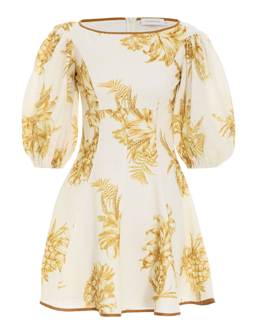 Zimmermann - Empire Mini Dress (Cream Gold) | All The Dresses