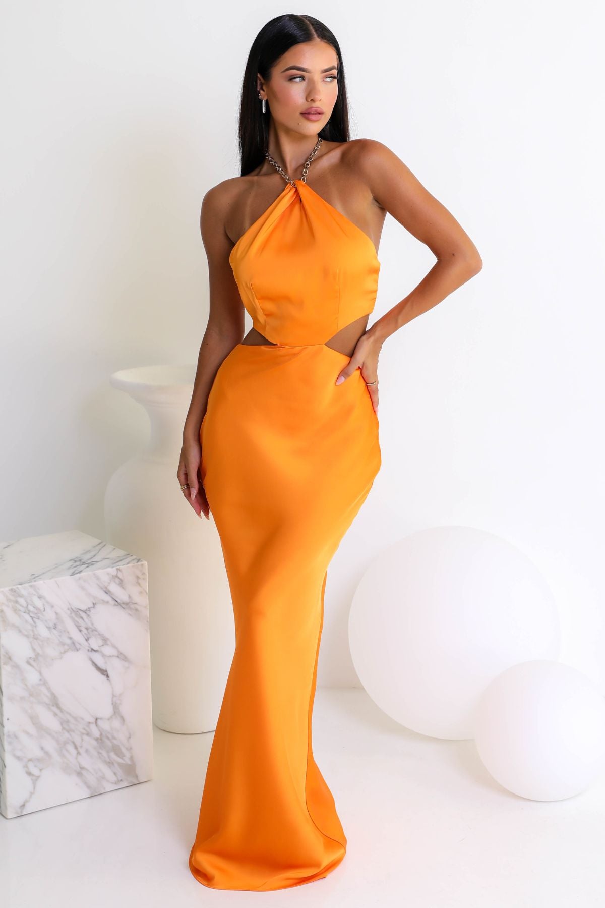 LEXI Morena Dress (Mango Orange) - RRP $379