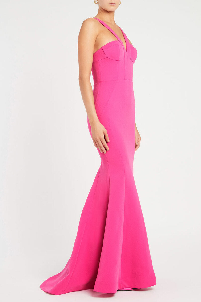 REBECCA VALLANCE Rosanna Gown (Hot Pink) - RRP $899