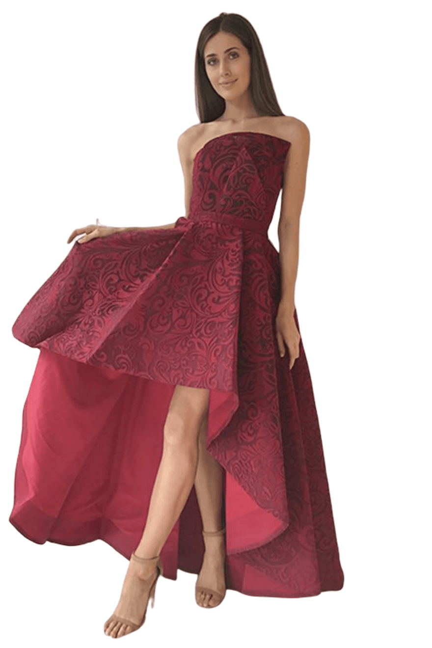 Elegant Wine Red Velvet Long Sleeves Formal Dress, Long Dark Red Wedding  Party Dress on Luulla