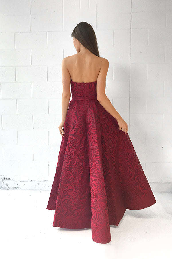 JADORE Scandal Gown J9076 (Wine Red) - RRP $605