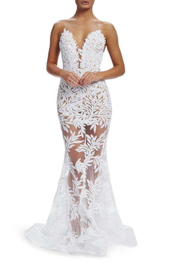 NADINE MERABI Stella Gown (White)- RRP $885