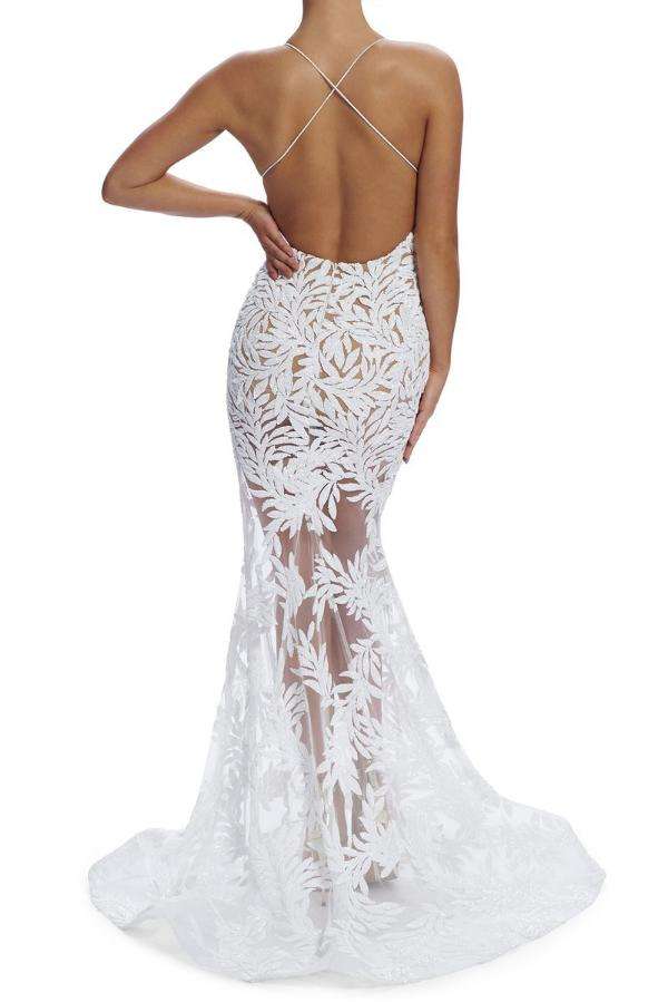 NADINE MERABI Stella Gown (White)- RRP $885