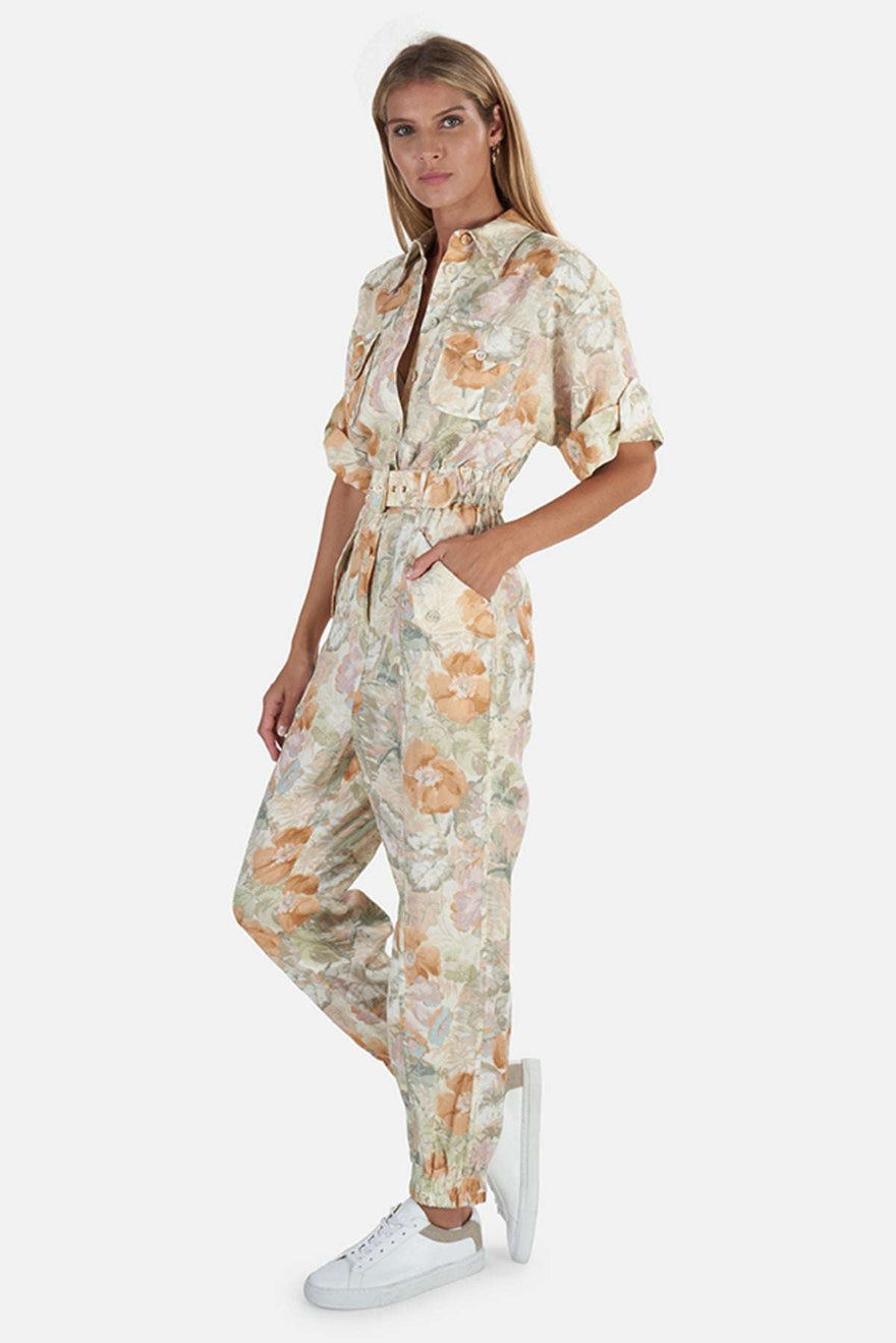 Zimmermann - Glassy Boilersuit (Washed Floral) | All The Dresses