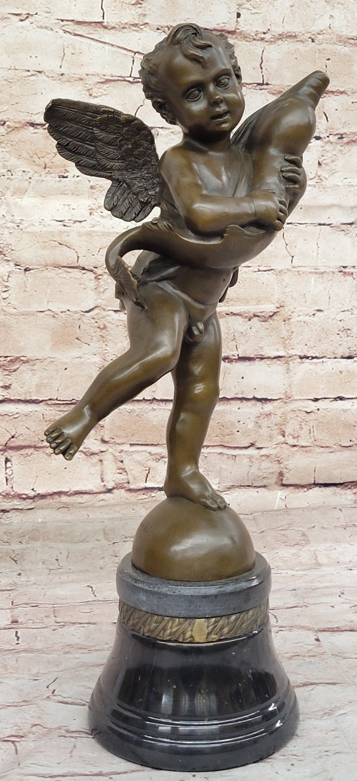 Bronze Fisherman Sculpture: Fly Fisherman by Miguel Lopez Known As Milo  Figure