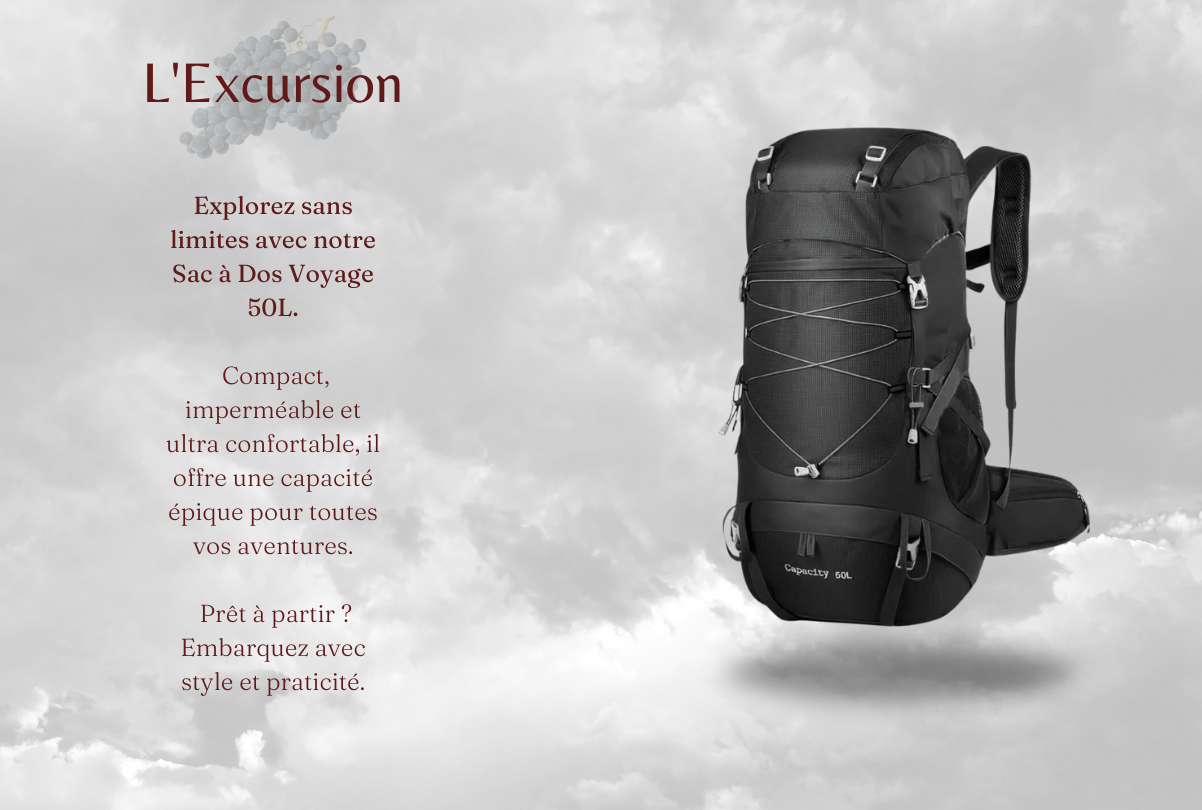 Sac à dos voyage 50L