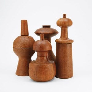 One of Dansk’s early lines was Quistgaard’s teak pepper mills.