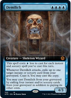 Foil Demilich (Extended Art) - Adventures in the Forgotten Realms (AFR) - NM