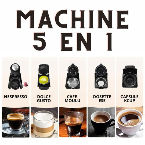 cafetiere multi capsules 5 en 1