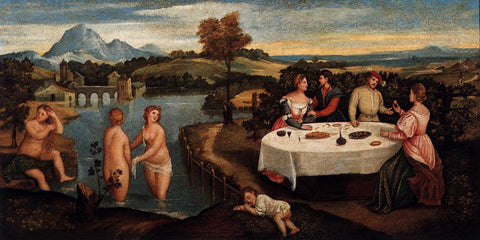 Painting of Bonifacio the bathers