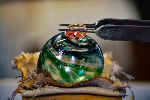 Handmade glass bauble