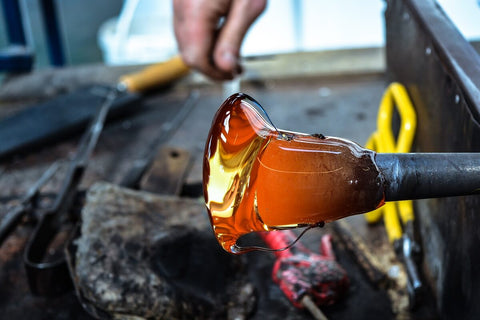 blown glass drinking glasses